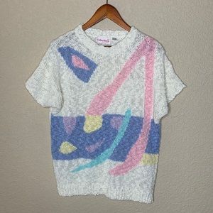 Vintage short sleeve sweater 1980’s style